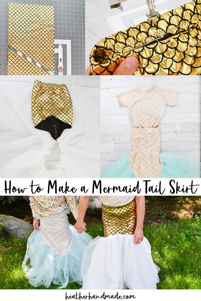 make a mermaid tail skirt