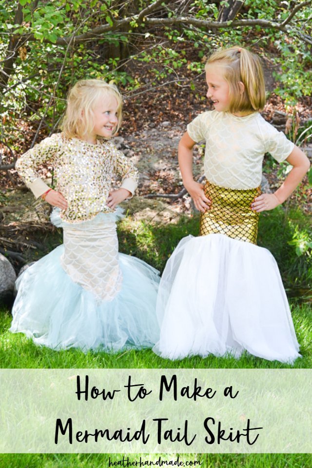 Make a Mermaid Tail Skirt with Tulle