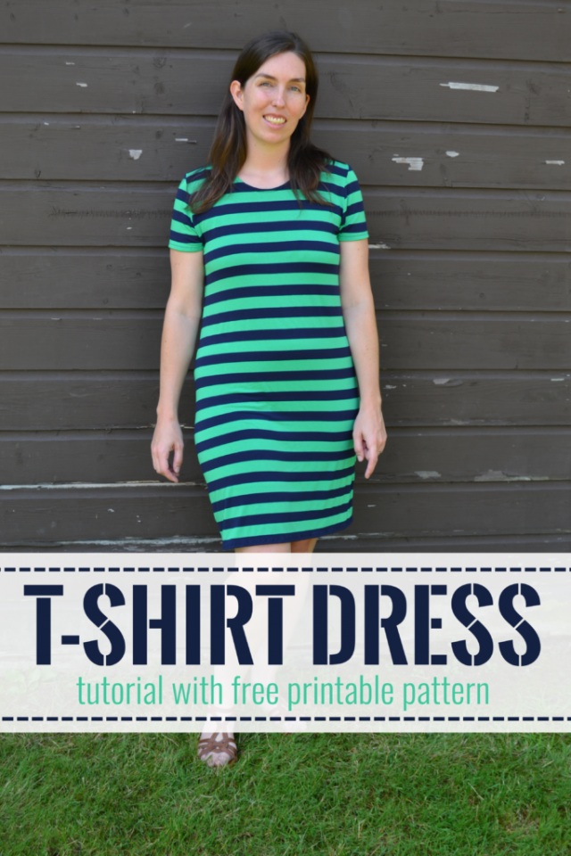 free tshirt dress pattern