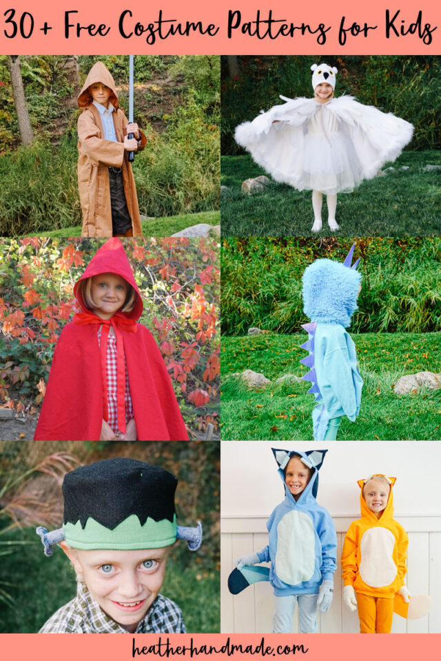 free costume patterns for kids