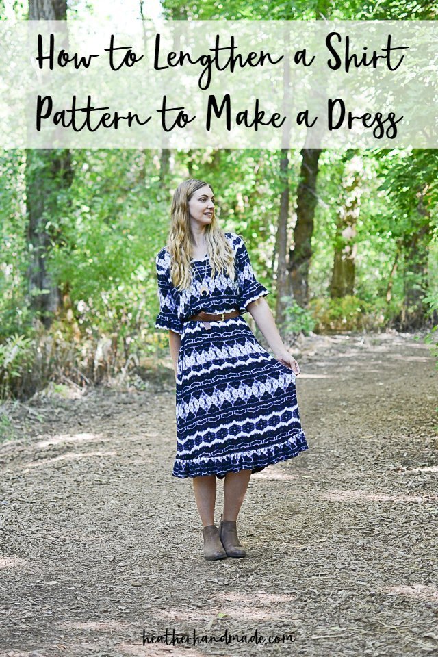 lengthen dress pattern