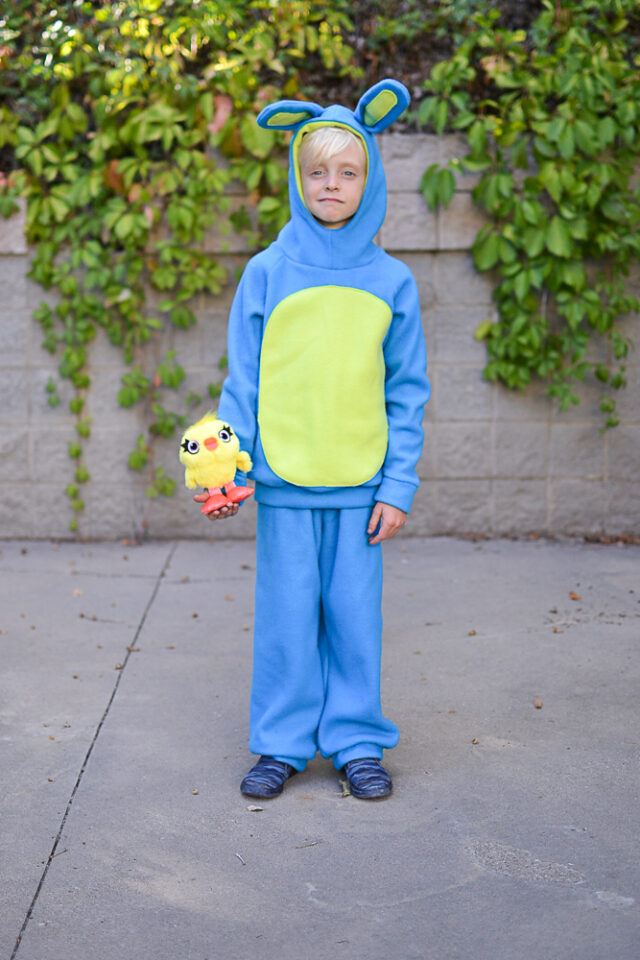 DIY bunny and ducky costume