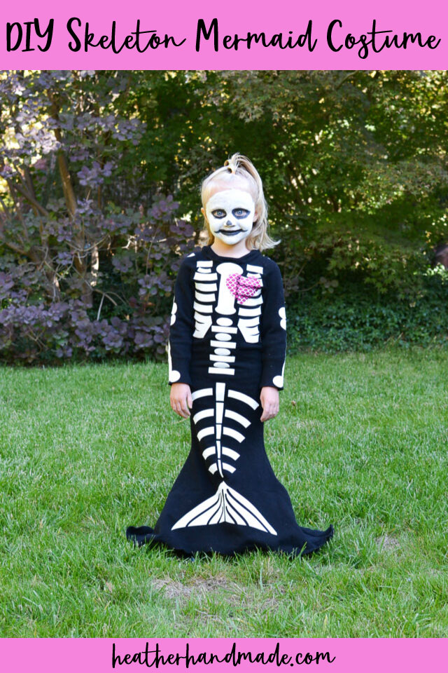 diy skeleton mermaid costume