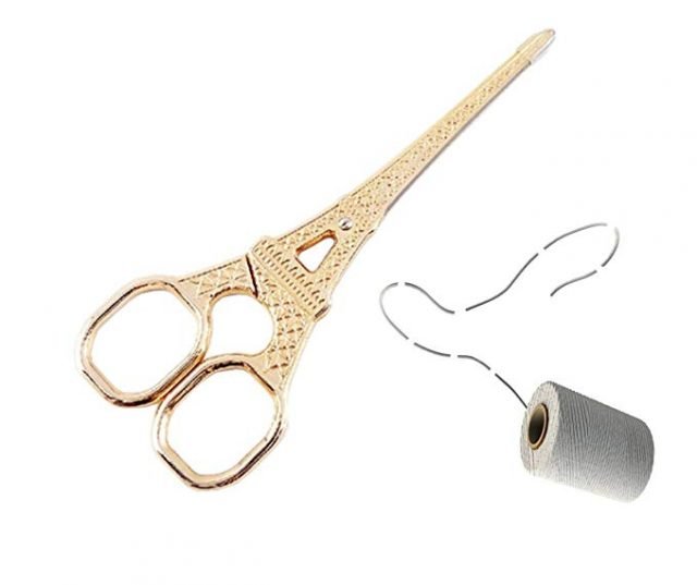eiffel tower embroidery scissors