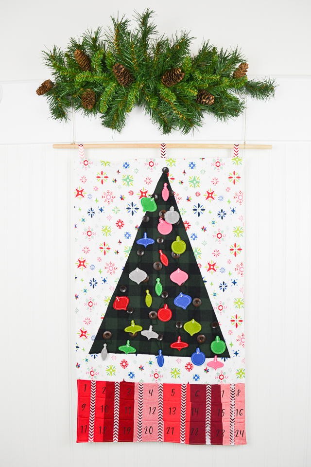 DIY christmas tree advent calendar