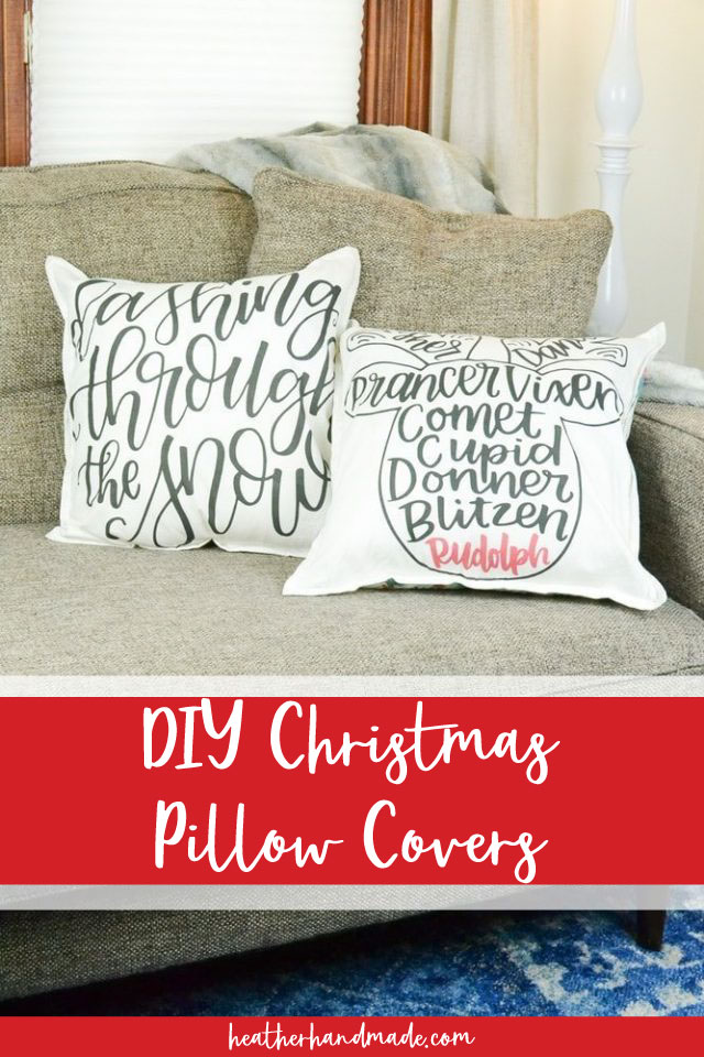 DIY Christmas Pillow Covers