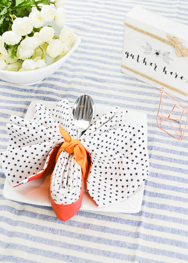 diy fabric napkin