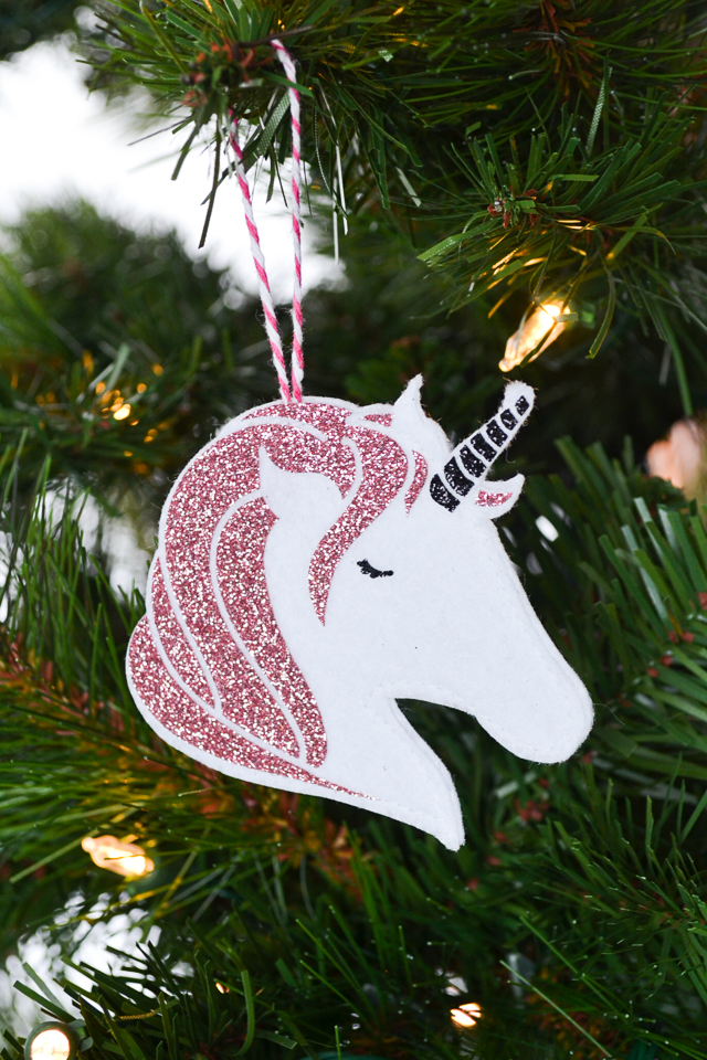 diy unicorn ornament