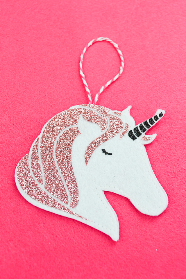 diy unicorn ornament