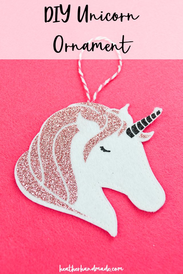 diy unicorn ornament