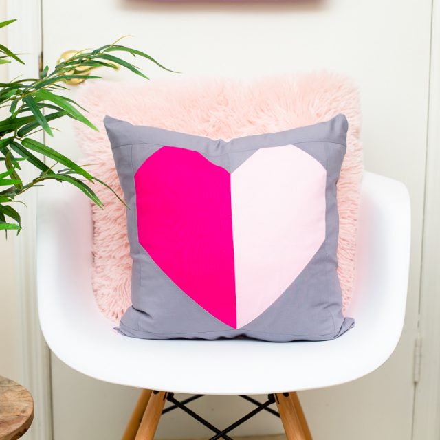 heart block pillow pattern