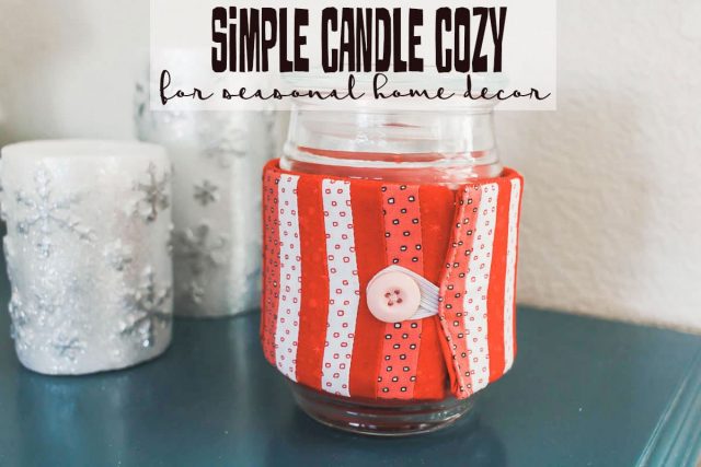decorative candle cozy sewing tutorial