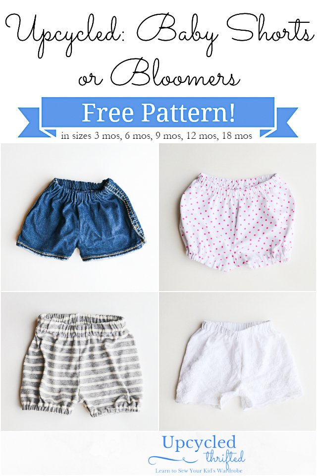 Free Baby Shorts Sewing Pattern Bloomers Heather Handmade