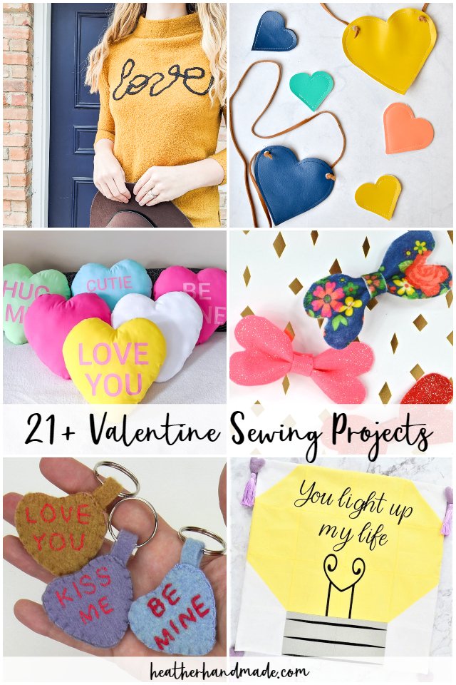 Valentine sewing projects