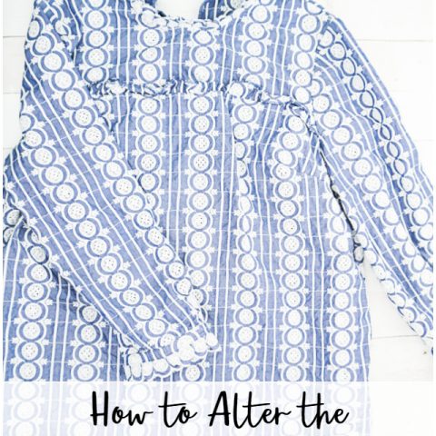 how to alter the shoulder on a blouse