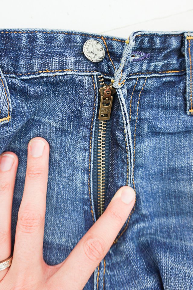 how to fix a zipper on jeans