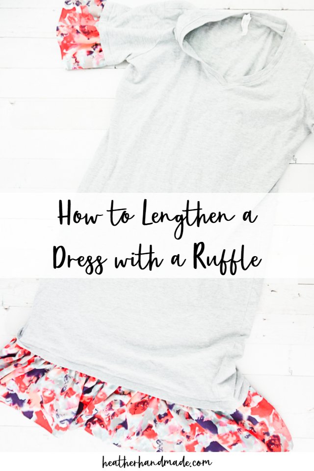 how to lengthen a dress with a ruffle