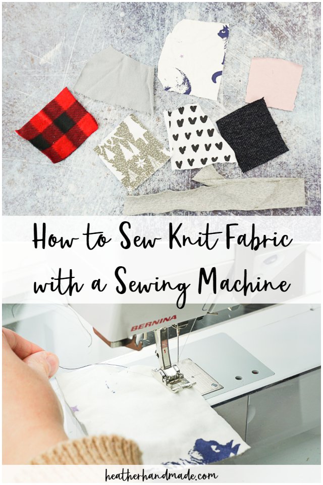 sew knit fabric with sewing machine