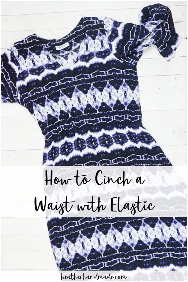 DIY sewing tutorial: Add an elastic waist to a dress