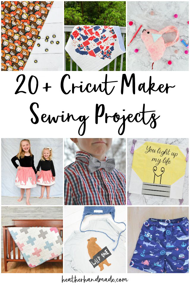 cricut maker sewing projects