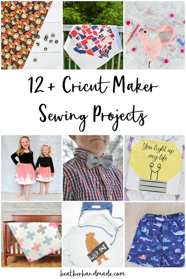 cricut maker sewing projects