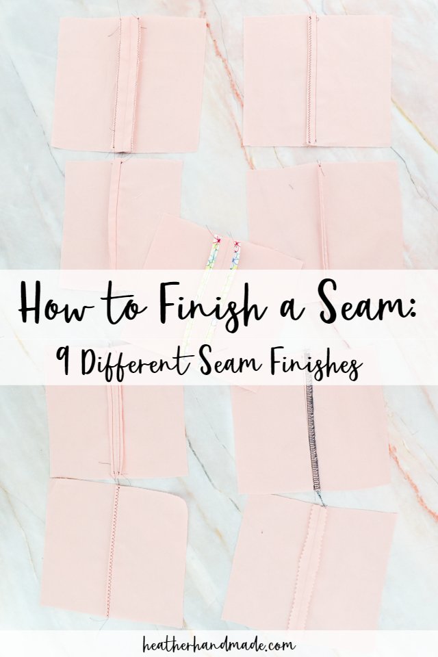 how to finish a seam
