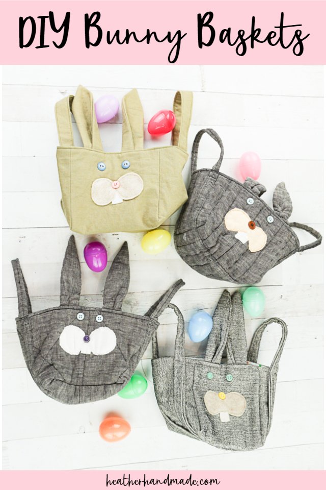 DIY sewing tutorial: Fabric bunny basket