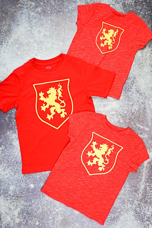 DIY Gryffindor Inspired T-Shirts