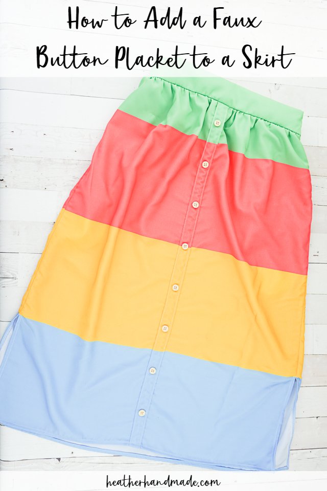 button skirt diy