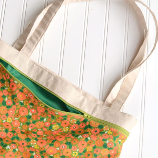 zip tote bag tutorial