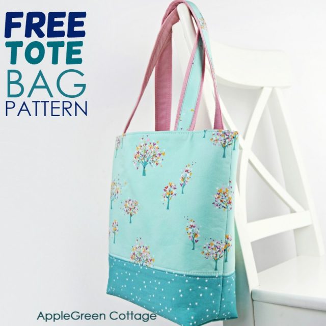 tote bag pattern in 2 sizes