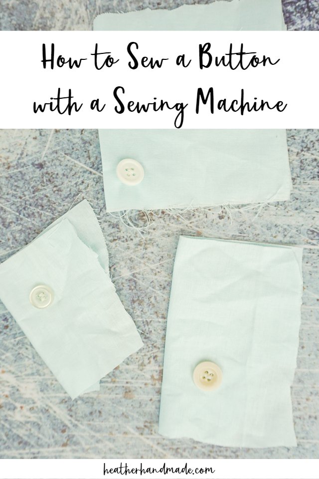 how to sew a button with a sewing machine