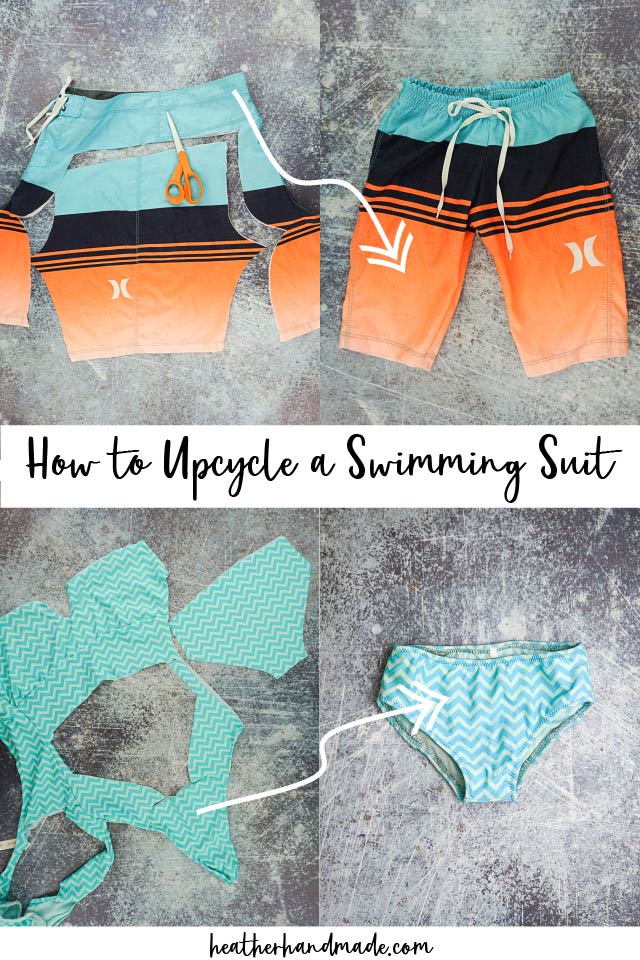 How to Upcycle a Swimming Suit • Heather Handmade