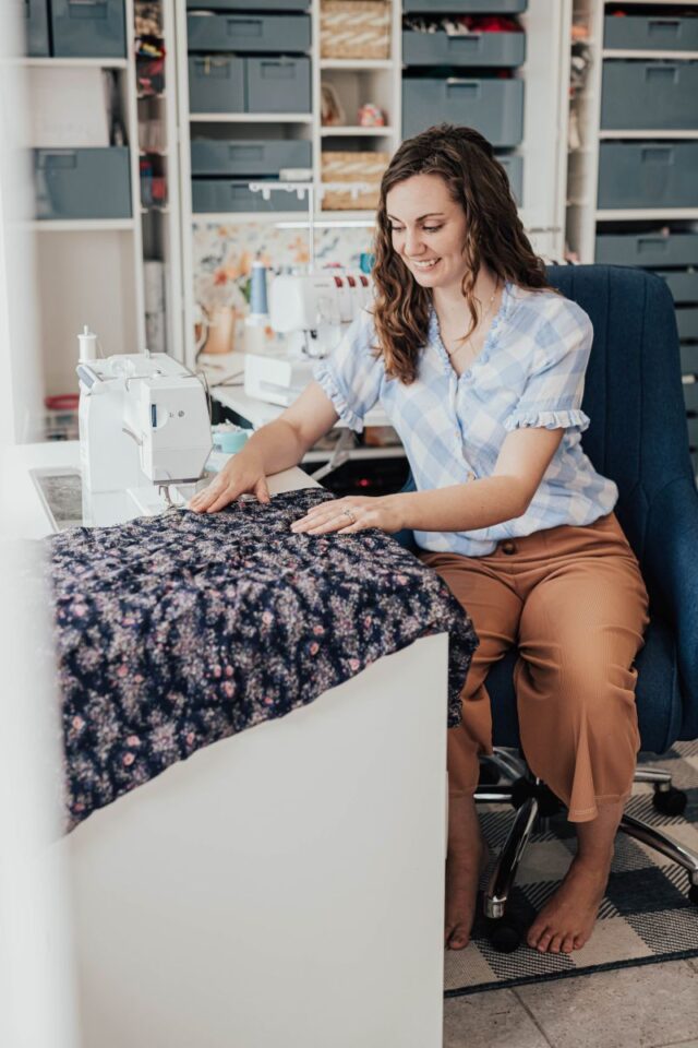 sewing table for sewing room
