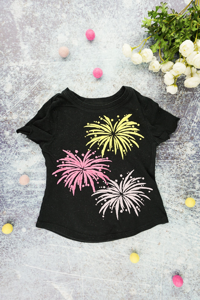 diy firework shirt