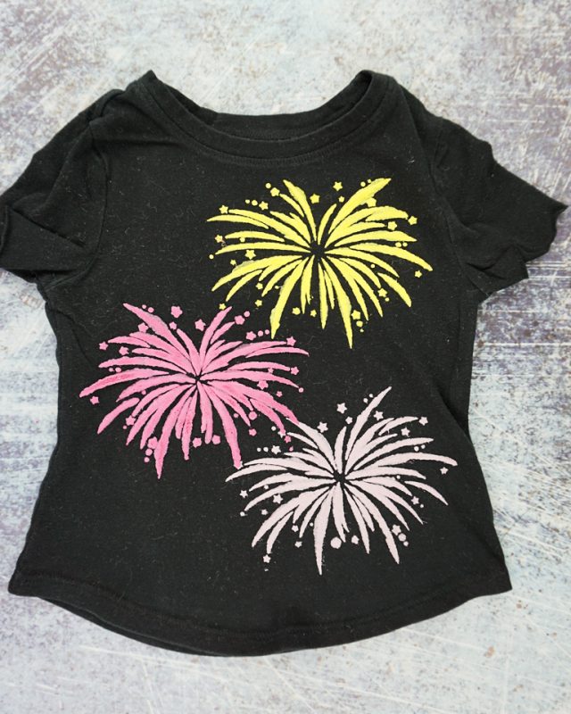 diy firework t-shirt