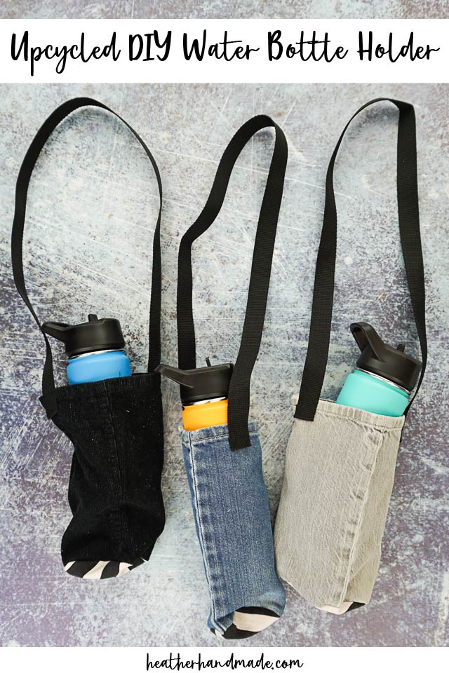 Water Bottle Holder with Padded Shoulder Strap