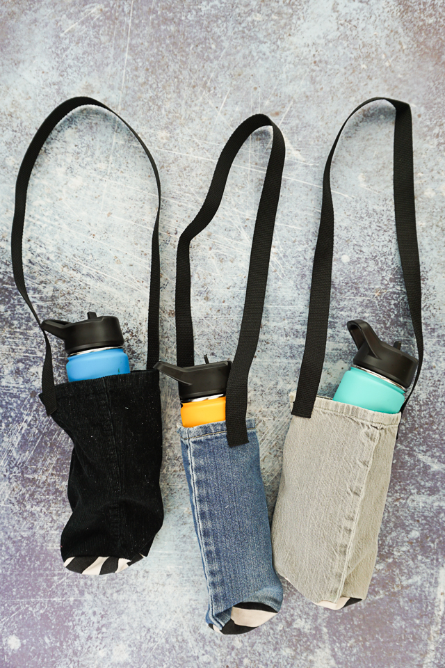 Water Bottle Holder with Padded Shoulder Strap