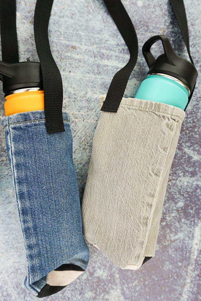 upcycle diy water bottle holder