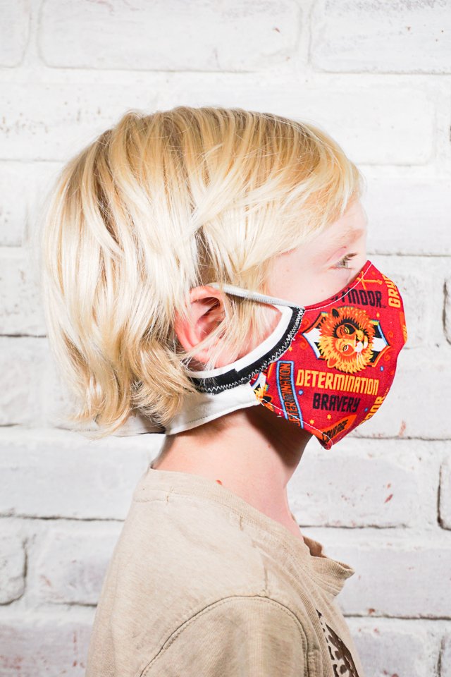 diy kid face mask free sewing pattern