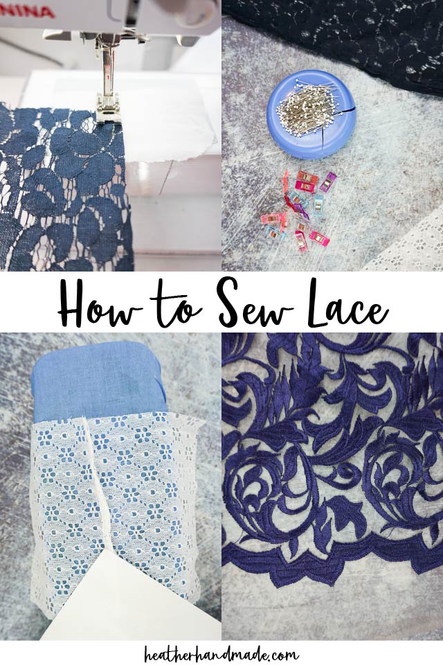 how to sew lace