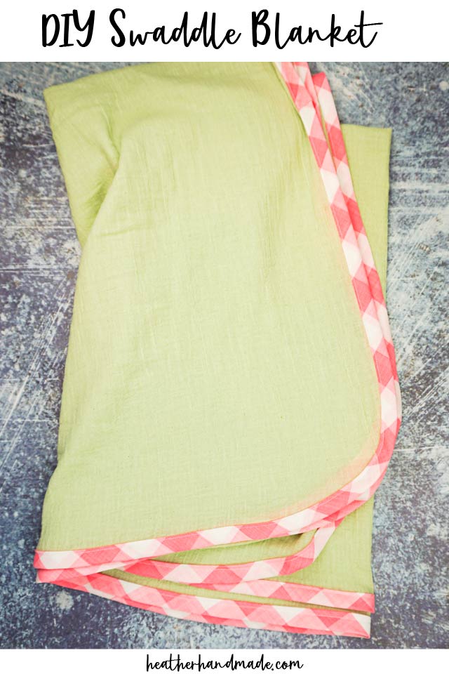 DIY Swaddle Blanket for Baby Heather Handmade