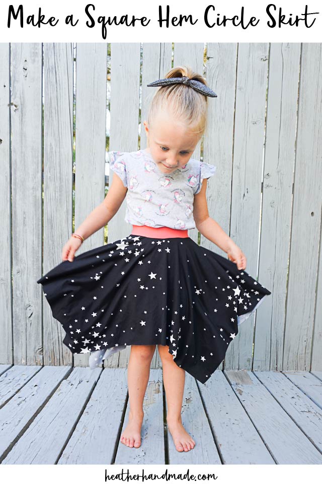 How to Make a Square Hem Circle Skirt