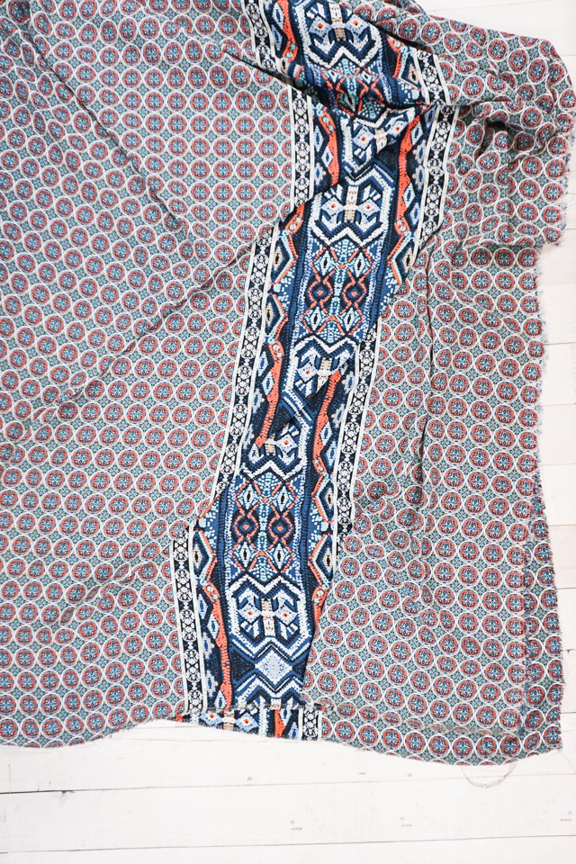 border print chiffon