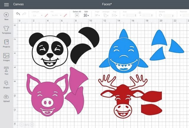 design space animal faces