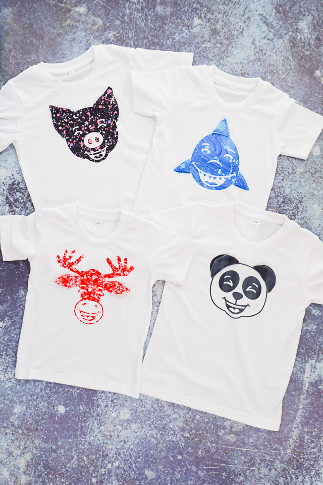 Infusible Ink DIY Animal Face T-shirts