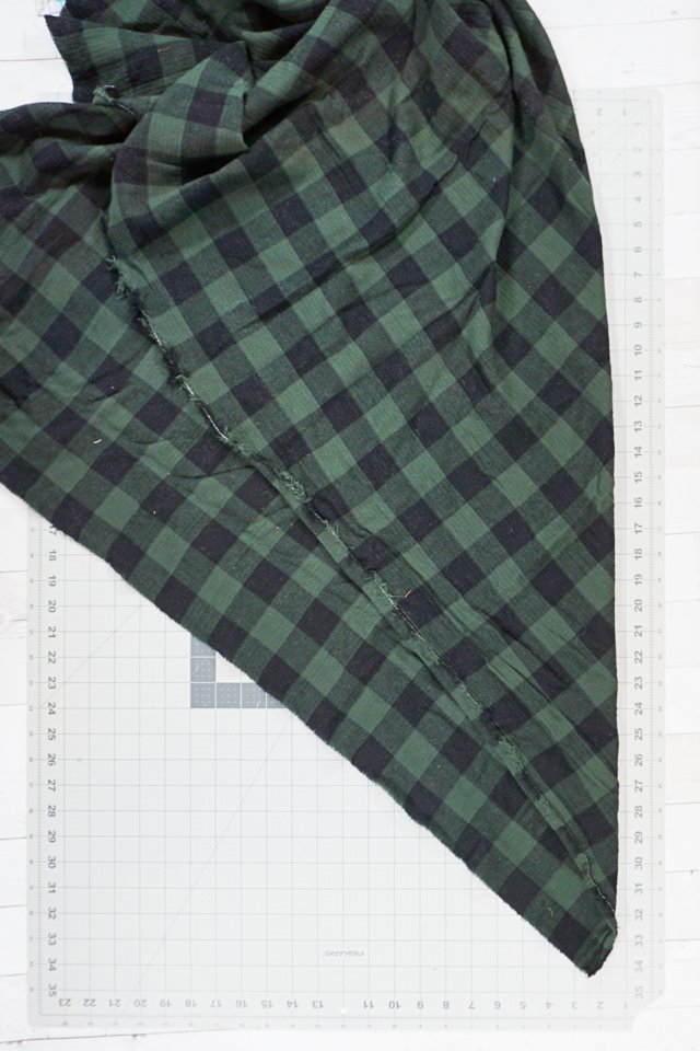 cut square of fabric