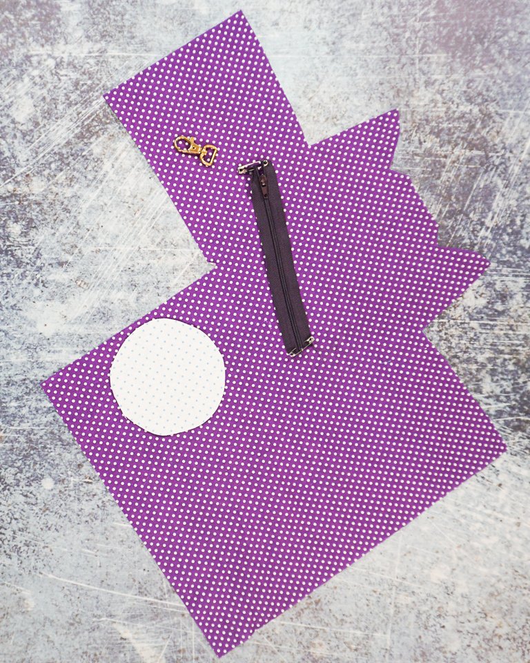 Small Circle Zipper Pouch Tutorial • Heather Handmade