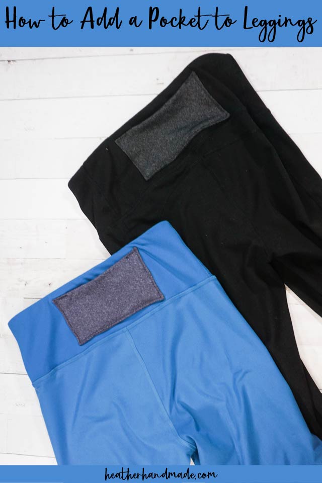 how to add pocket to leggings