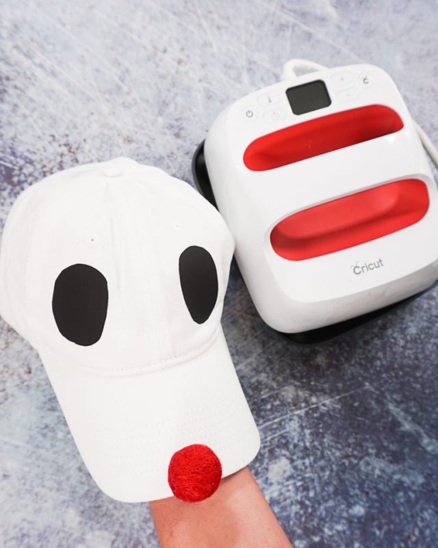 homemade dog ghost costume fuse eyes to cap